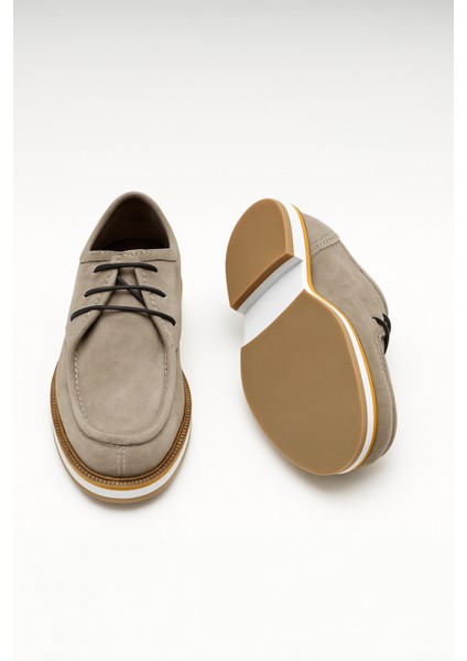 Erkek Vizon Süet Smart Casual Ayakkabı modelleri