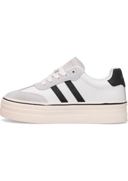 121230025N Angela Kadın Hakiki Deri Klasik Sneaker Beyaz modelleri