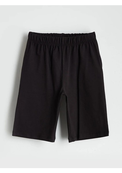 Lcw Eco Gri Bisiklet Yaka Erkek Çocuk Şortlu Pijama Takımı modelleri