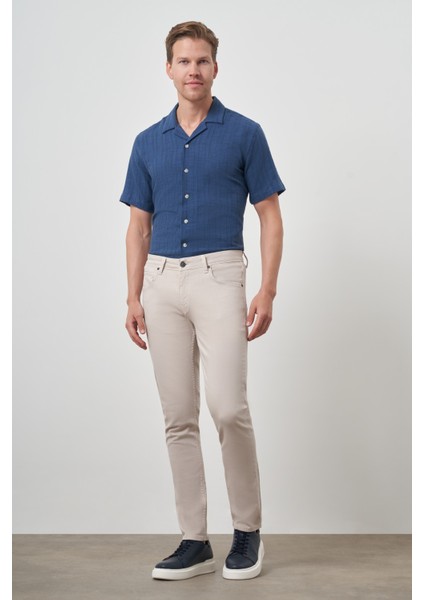 Erkek Taş Pamuk 5 Cep Slim Fit Jean Kot Pantolon fiyatları