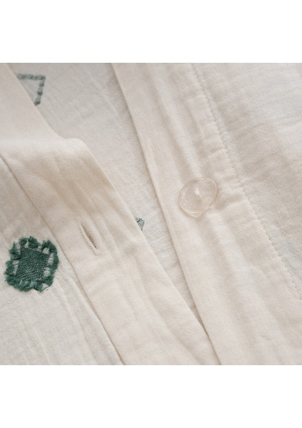 Imre Çift Kişilik Nevresim Takımı %100 Organik Pamuk Müslin Yeşil 200X220 cm indirimleri