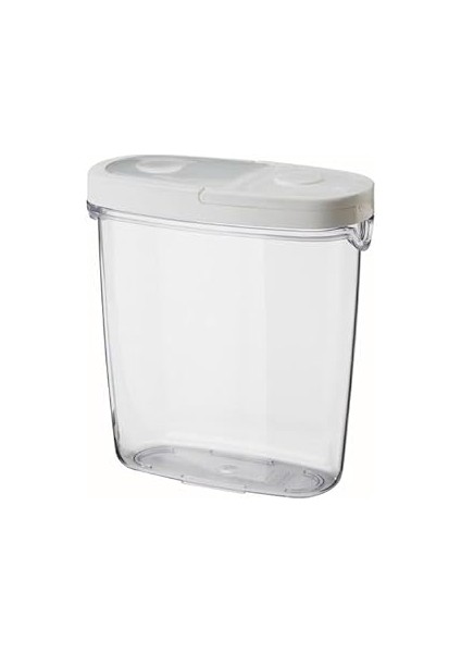 Vakumlu Kapaklı Saklama Kabı Beyaz Meridyendukkan Silikon Kauçuk Beyaz 8X18 cm 1 Adet Orta Boy