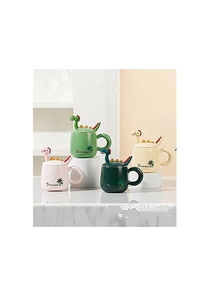 Dinozor Figürlü Seramik Kupa