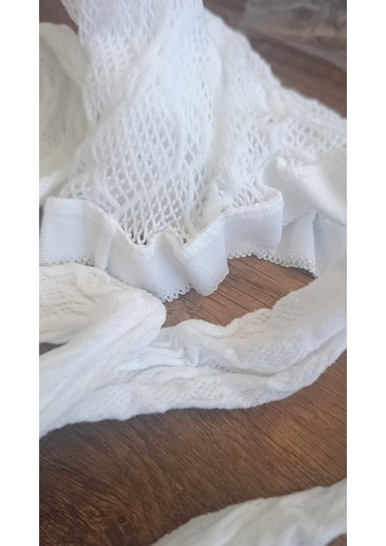 Beyaz Desenli File Külotlu Çorap, Kadın Çorap, Çorap, File Çorap, Beden 35-70 kg fırsatları
