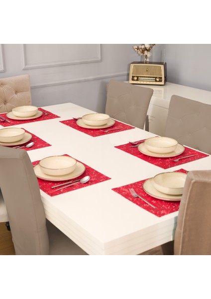 6 Parça Ranforce Kumaş Amerikan Servis - Supla 35X45
