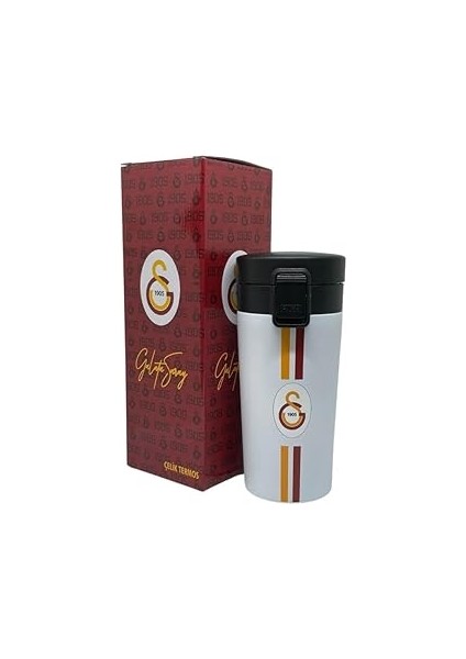 400ML Lisanslı Çift Katlı Paslanmaz Çelik Termos Mug 8 Saat Soğuk Hediye Kutulu