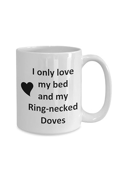 Print Dore Halka Boyunlu Güvercin Sevgili Kupa - Kuş Evcil Hayvan - Halka Boyunlu Güvercin - Ingili