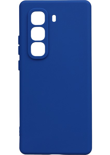 Infinix Hot 50 Pro Plus 4g Kılıf F10T Biye Silikon - Mavi