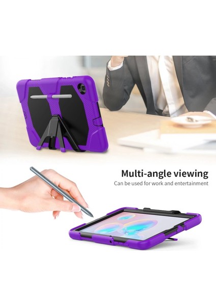 Samsung Galaxy P610 Tab S6 Lite 10.4 Kılıf Griffin Tablet Kapak - Mor