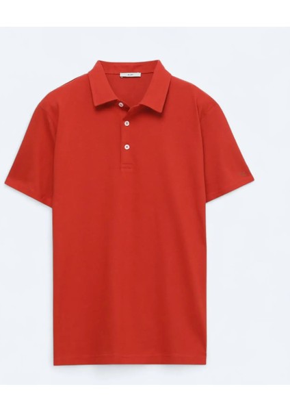 Tarçın Polo Yaka Pamuk Karışımlı T-Shirt