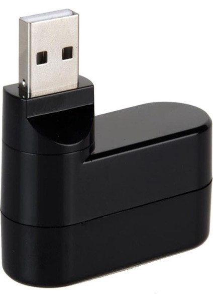 USB 2.0 Çoklu Hub Ayırıcı 3 Port 180 Derece Dönebilir USB Çoğaltıcı Çoklayıcı Bilgisayarlar Için