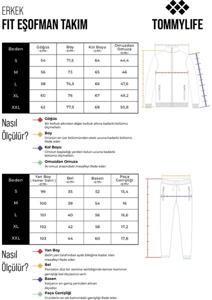 Petrol - Siyah Casual O Yaka Lastik Paça Erkek Oversize Eşofman Takımı - 85120
