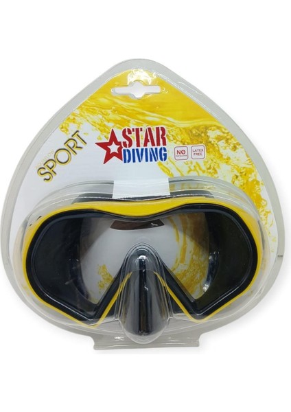 Star Diving Dalış Maskesi Yetişkin - 51702-SARI
