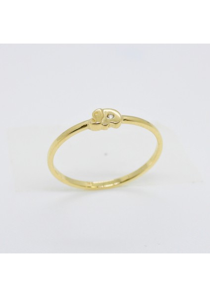 14 Ayar Altın Ince Fil Yüzük, Aşk Fil Yüzüğü, Hayvan Sever Takı indirimleri