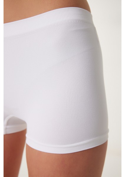 2’li Paket Dikişsiz Örme Boxer LGV0002 SİYAH BEYAZ