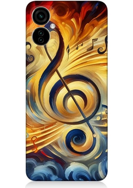 Tecno Camon 19 Neo Uyumlu Müzikte Alevin Gücü Desenli Silikon Kılıf