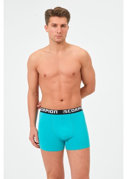 Erkekler İçin %95 Pamuk %5 Elastan Likralı Çok Renkli Boxer – 6’lı Özel Kutu