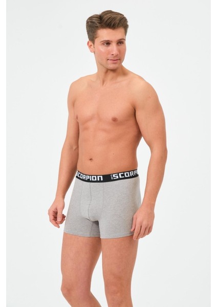 Erkekler İçin %95 Pamuk %5 Elastan Likralı Çok Renkli Boxer – 6’lı Özel Kutu indirimleri