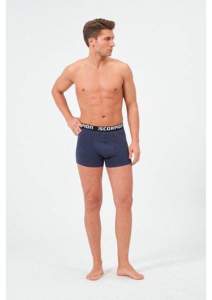 Erkekler İçin %95 Pamuk %5 Elastan Likralı Çok Renkli Boxer – 6’lı Özel Kutu