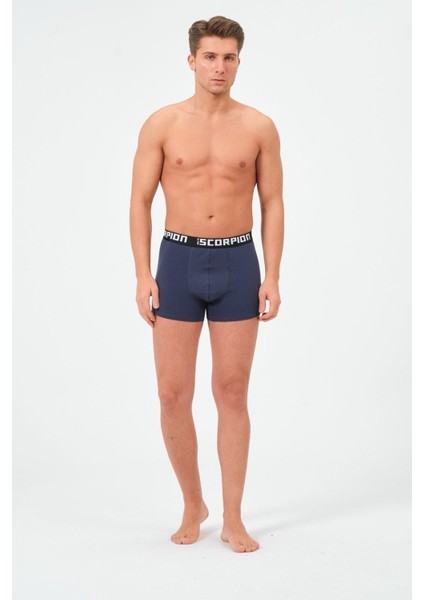 Erkekler İçin %95 Pamuk %5 Elastan Likralı Çok Renkli Boxer – 6’lı Özel Kutu