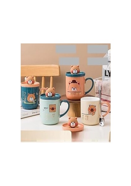 Ayıcık Figürlü Şirin Seramik Kupa