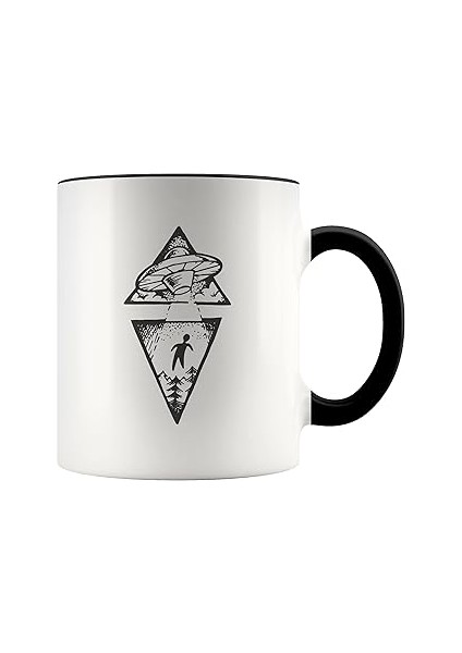 Print Dore Uzaylı Kupası, Uzaylı Kahve Bardağı, Uzaylı Hediyesi, Uzaylı Kupası, Kupası, Ingiliz