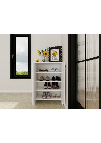 Assos 2 Kapaklı Ayakkabılık / Dolap Beyaz Renk modelleri