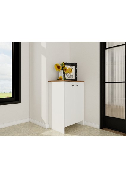 Assos 2 Kapaklı Ayakkabılık / Dolap Amalfi-Beyaz fiyatları