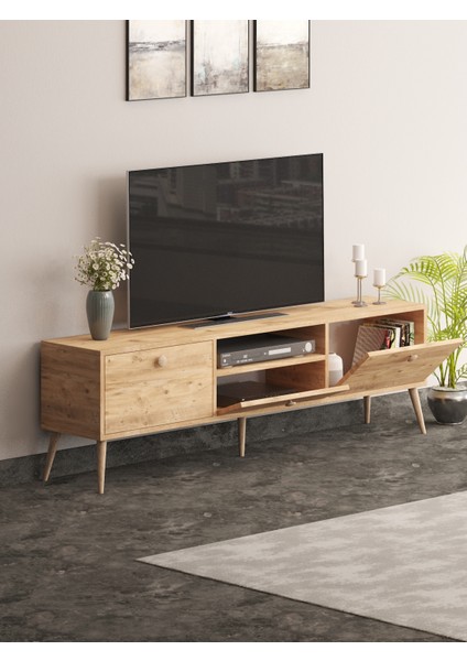 Beyza Ahşap Ayaklı 180 cm Atlantik Çam Tv Sehbası fiyatları