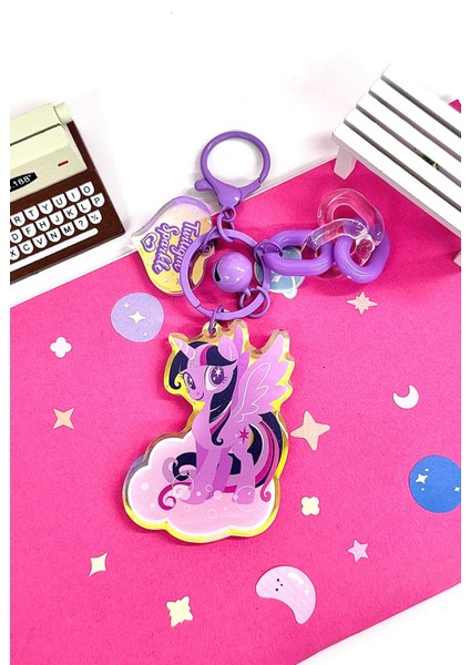 My Little Pony Lisanslı Lazer Akrilik Anahtarlık