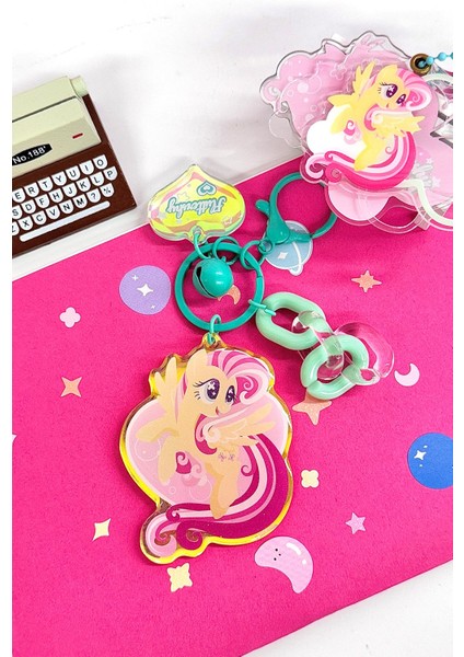 My Little Pony Lisanslı Lazer Akrilik Anahtarlık