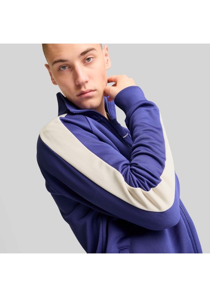 Erkek Mor Puma T7 Iconıc Track Jacket Mor Erkek Fermuarlı Ceket