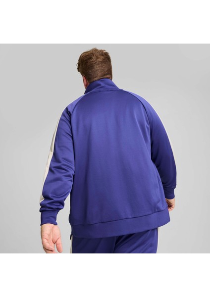 Erkek Mor Puma T7 Iconıc Track Jacket Mor Erkek Fermuarlı Ceket