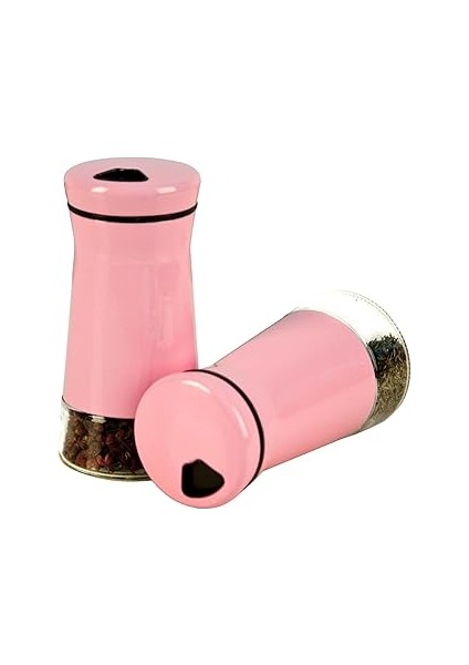 Setabianca STAG-601 Kitchen Tuzluk Biberlik Seti Pembe, 6X6X12CM