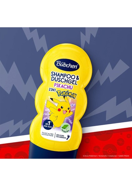 Çocuk Şampuan&Duş Jeli 2 in 1 Pokemon Pikachu 230 ml