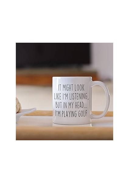 Print Dore Golf Kupası, Golf Hediyesi, Golf Kahve Bardağı, Golfçüler Hediye, Ingilizce Gold Ba