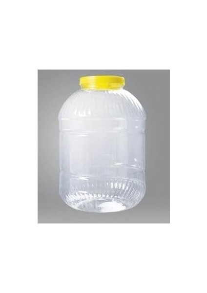 Benim Marifetlerim - Sarı Kapaklı Şeffaf Gövde Turşu Bidonu 10 Li̇tre