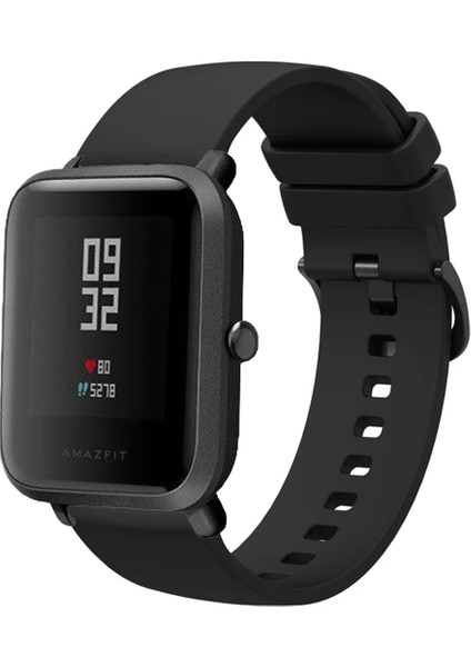 Amazfit Bip Bipu Bips Bip3 ile Uyumlu Kordon Jel Silikon Tokalı Kayış