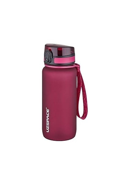 Uzspace Kilitli Kapak 650 ml Kırılmaz Kirmizi Tritan Matara