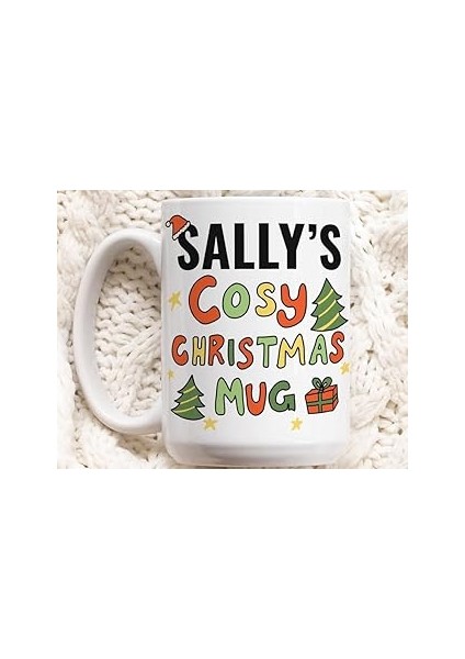 Print Dore Adlı Noel Kupa, Mutlu Noeller Rahat Fincan, Sevimli Çorap Dolgu Hediye,ıngilizce Ku