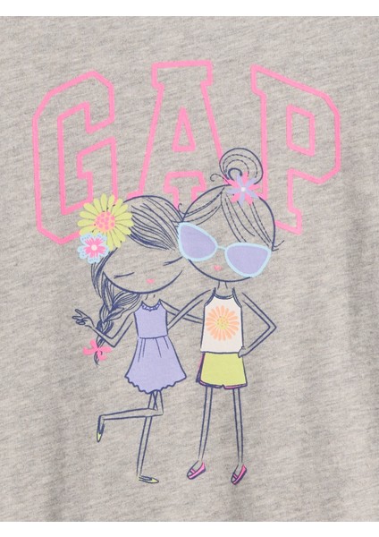 Kız Bebek Açık Gri Babygap Grafik T-Shirt fiyatları