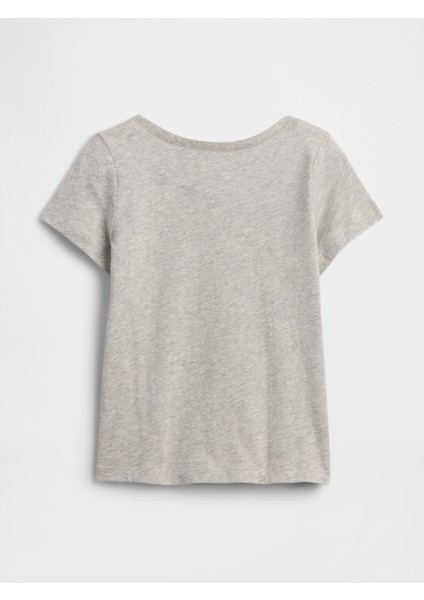 Kız Bebek Açık Gri Babygap Grafik T-Shirt modelleri