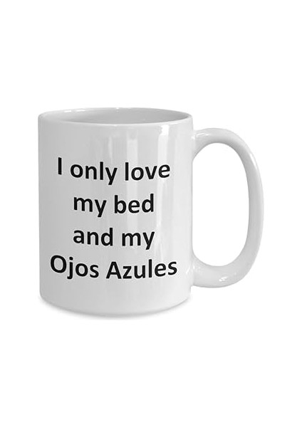 Print Dore Esprili Ojos Azules Kupa - Kupa Bardak Ojos Azules Kahve Fincanı - Ingilizce Kahve