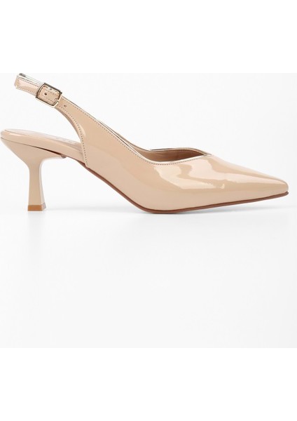 Kadın Saphira Ten Rugan Kısa Topuklu Stiletto modelleri