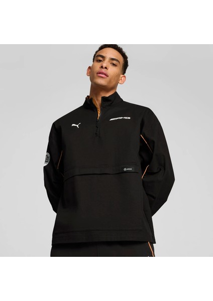 Erkek Siyah Puma Amg Statement Woven Jacket Siyah Erkek Fermuarlı Ceket