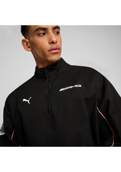 Erkek Siyah Puma Amg Statement Woven Jacket Siyah Erkek Fermuarlı Ceket