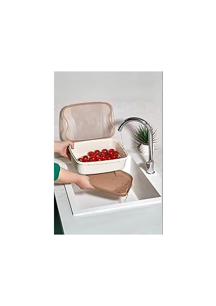 Vip Ahmet Rüya Süzgeçli Saklama Kabı 4500 Ml, Kumsal