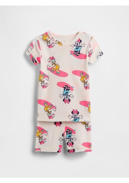 Bebek Açık Pembe Gap × Disney Bebek ve Yürümeye Başlayan Çocuklar Organik Brushed Pamuk Pijama Takımı