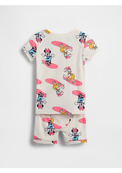 Bebek Açık Pembe Gap × Disney Bebek ve Yürümeye Başlayan Çocuklar Organik Brushed Pamuk Pijama Takımı