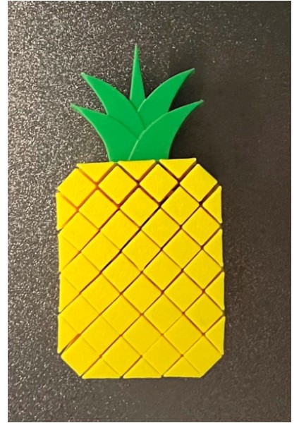 Ananas 3D Figür Pla Katlanabilir Eğlenceli Fidget 10CM Boyut fiyatları